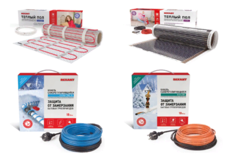 Комплекты кабельных теплых полов  